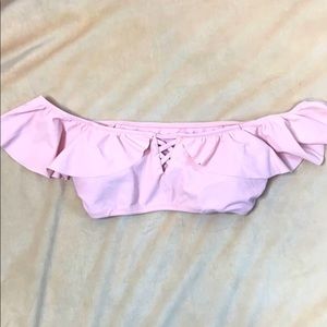 Pink bathing suit top